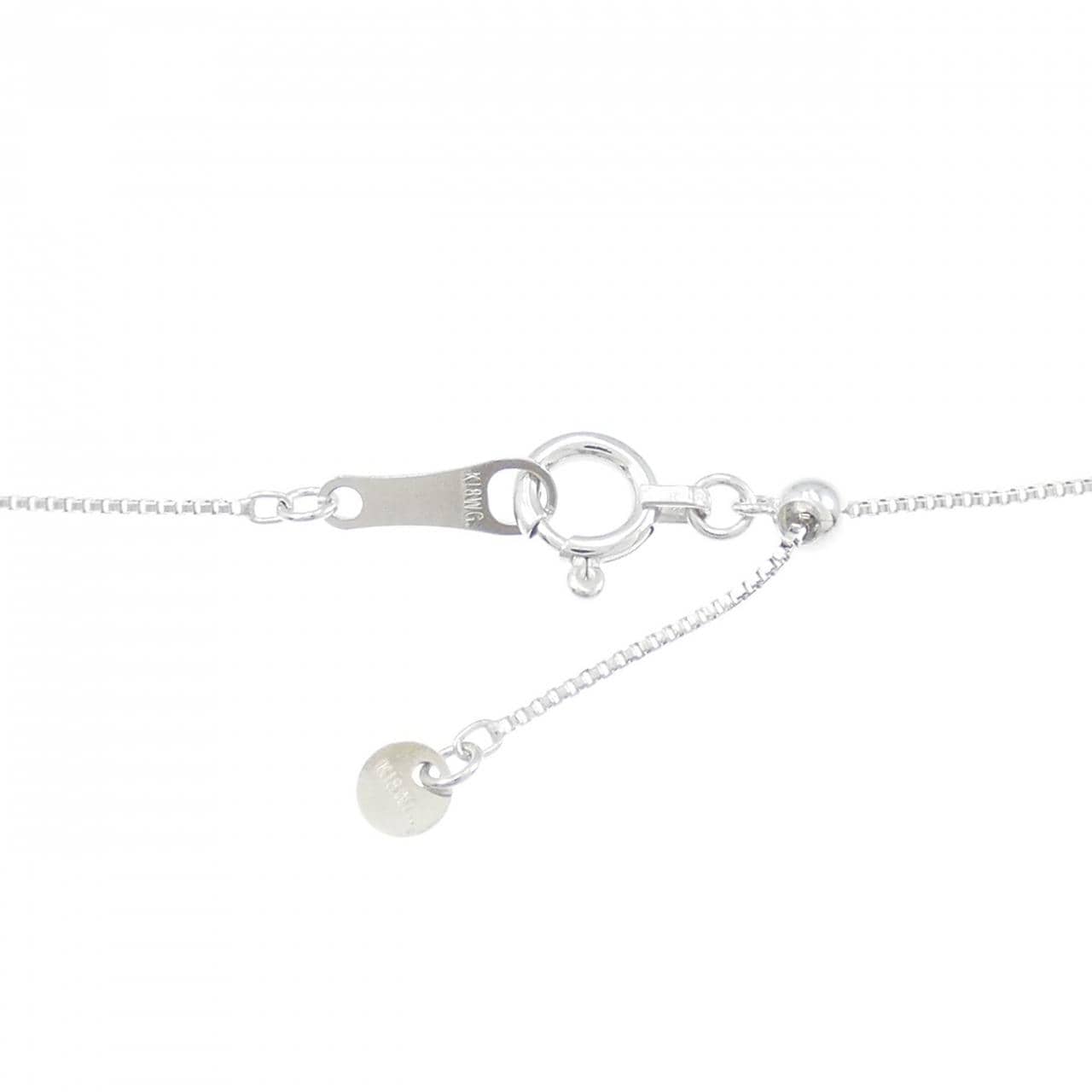 K18WG ダイヤモンド ネックレス 0.11CT