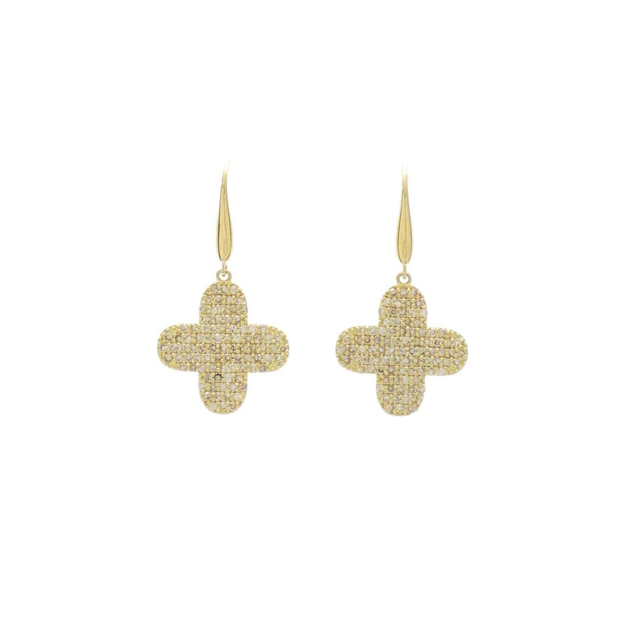 K18YG ダイヤモンド ピアス 1.00CT