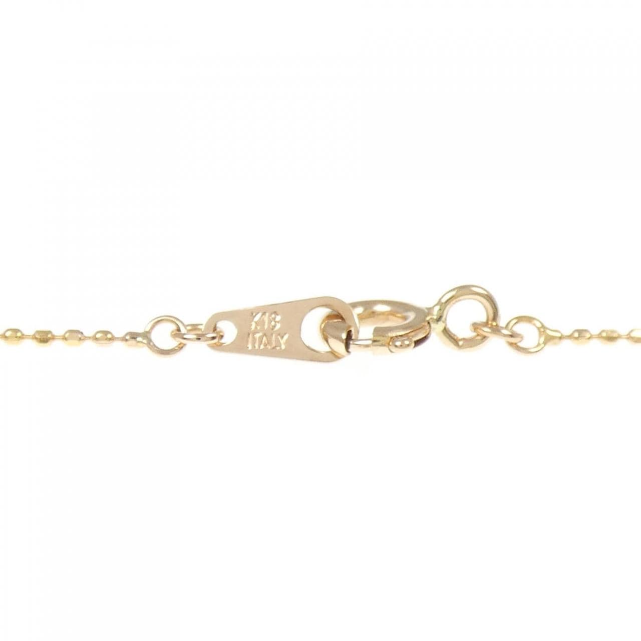K18PG Flower Sapphire Necklace