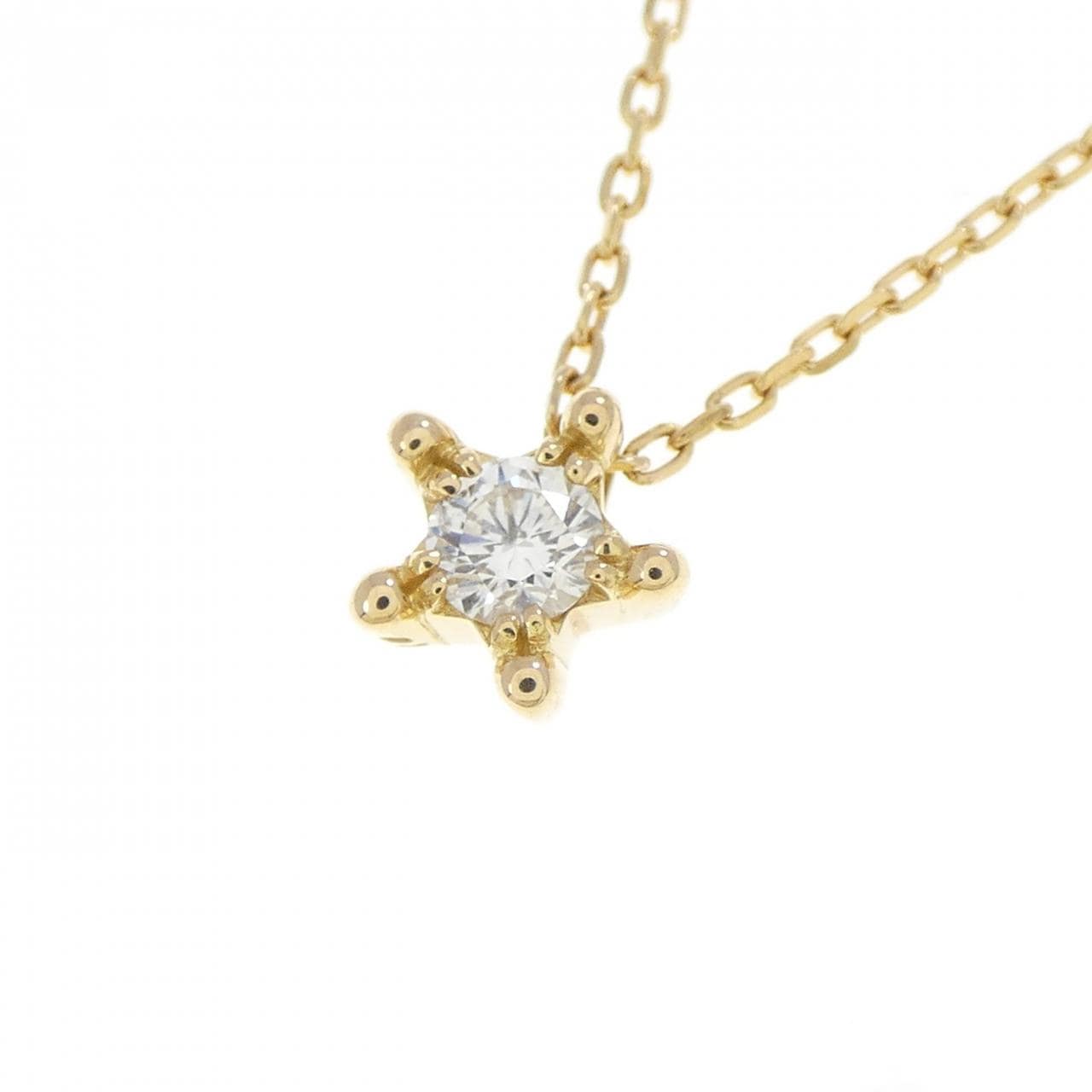 スタージュエリー ダイヤモンド ネックレス 0.10CT