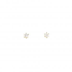 K18YG ダイヤモンド ピアス 0.16CT