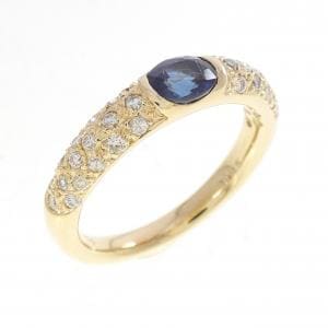 K18YG サファイヤ リング 0.59CT