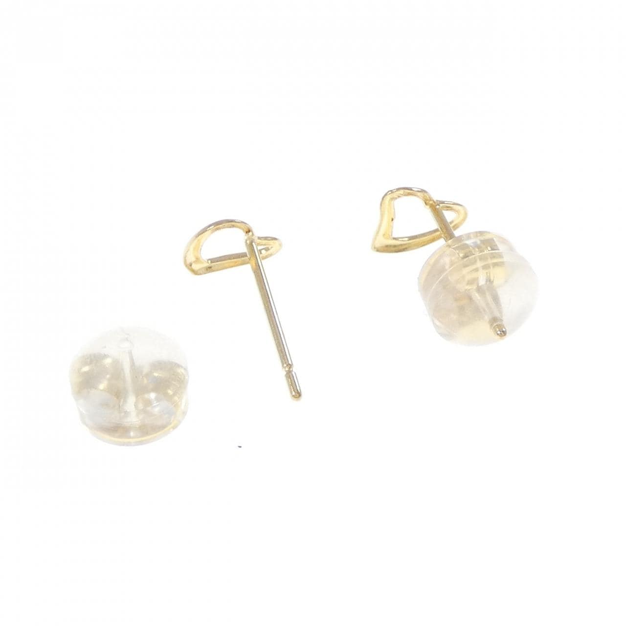 K18YG ハート ピアス