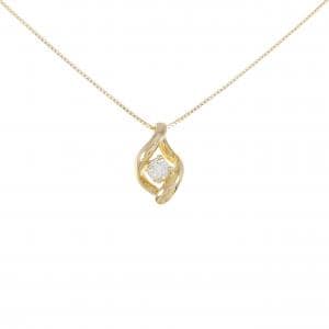 K18YG ダイヤモンド ネックレス 0.13CT