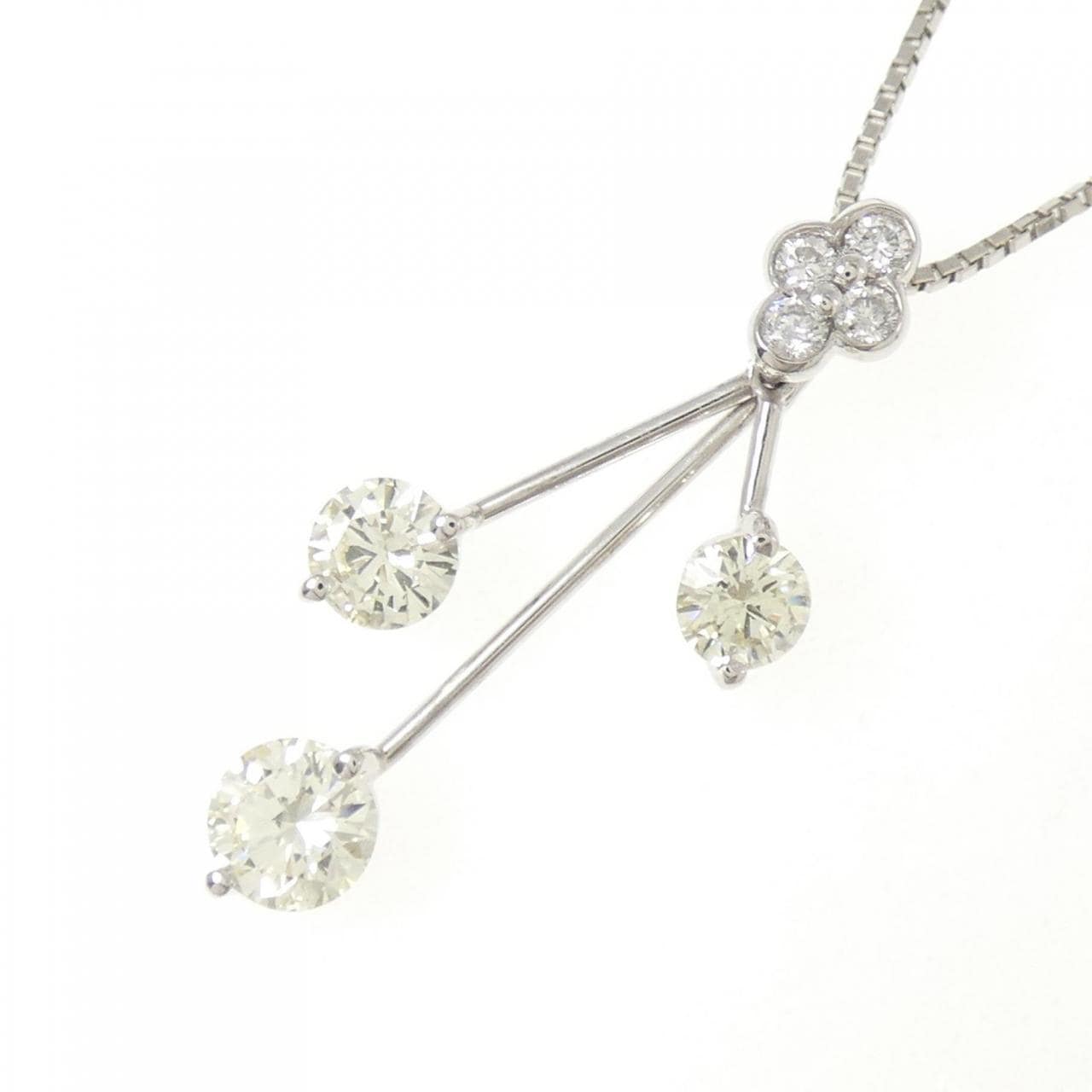 PT900/PT850 ダイヤモンド ネックレス 1.022CT