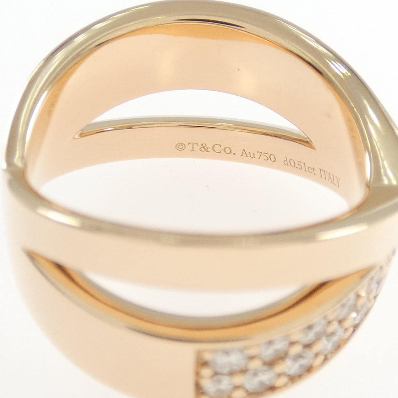 ティファニー Xワイド リング 0.51CT