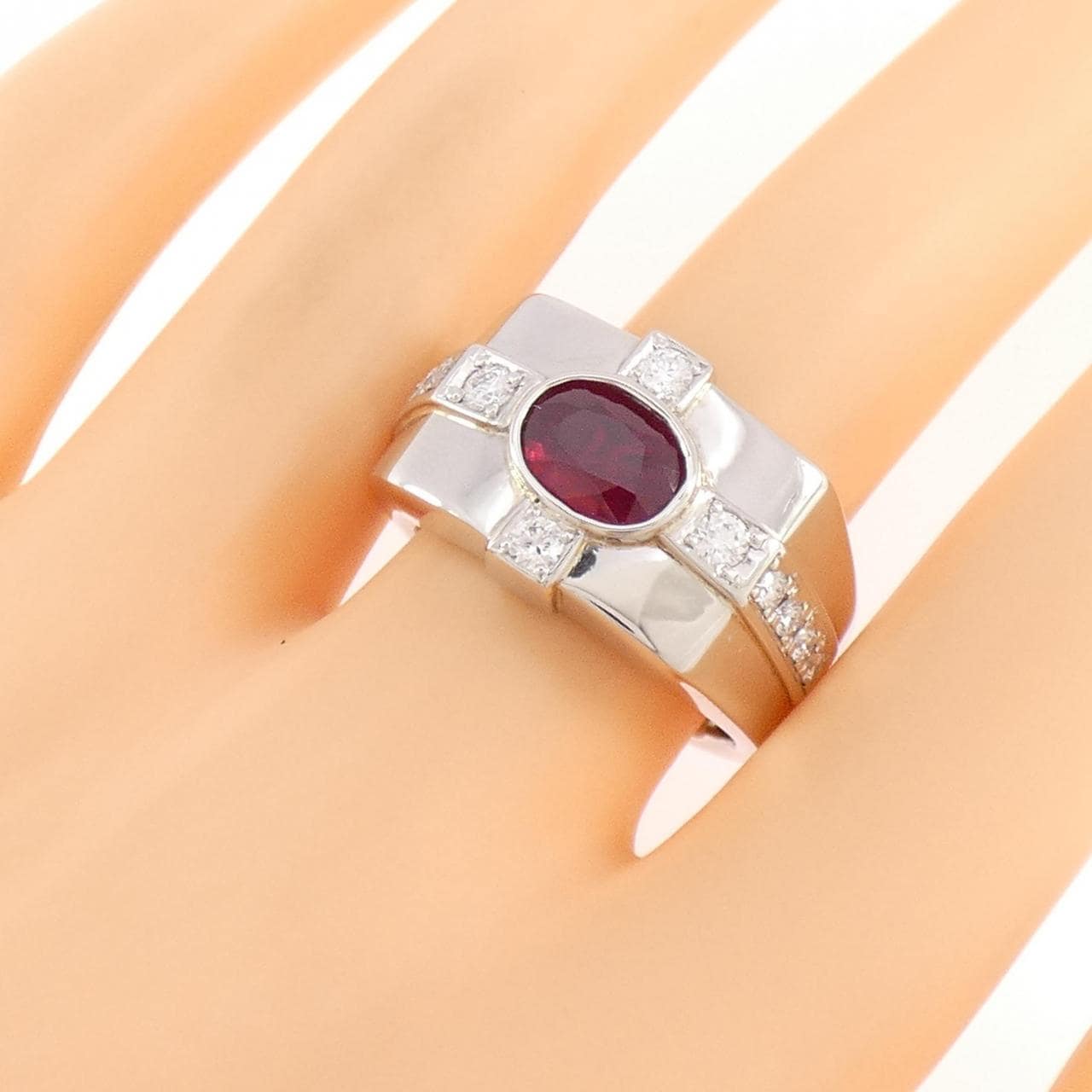 PT900  ピジョンブラッド ルビー リング 1.49CT ビルマ産