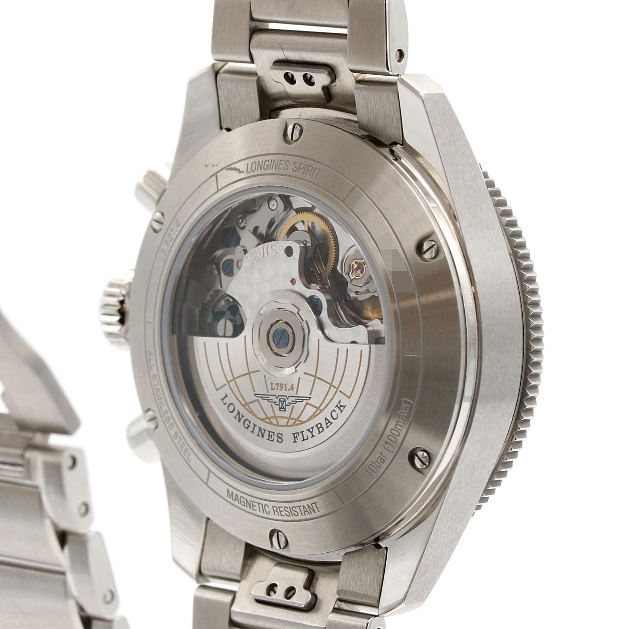ロンジン スピリットフライバック L3.821.4.93.6 SS 自動巻