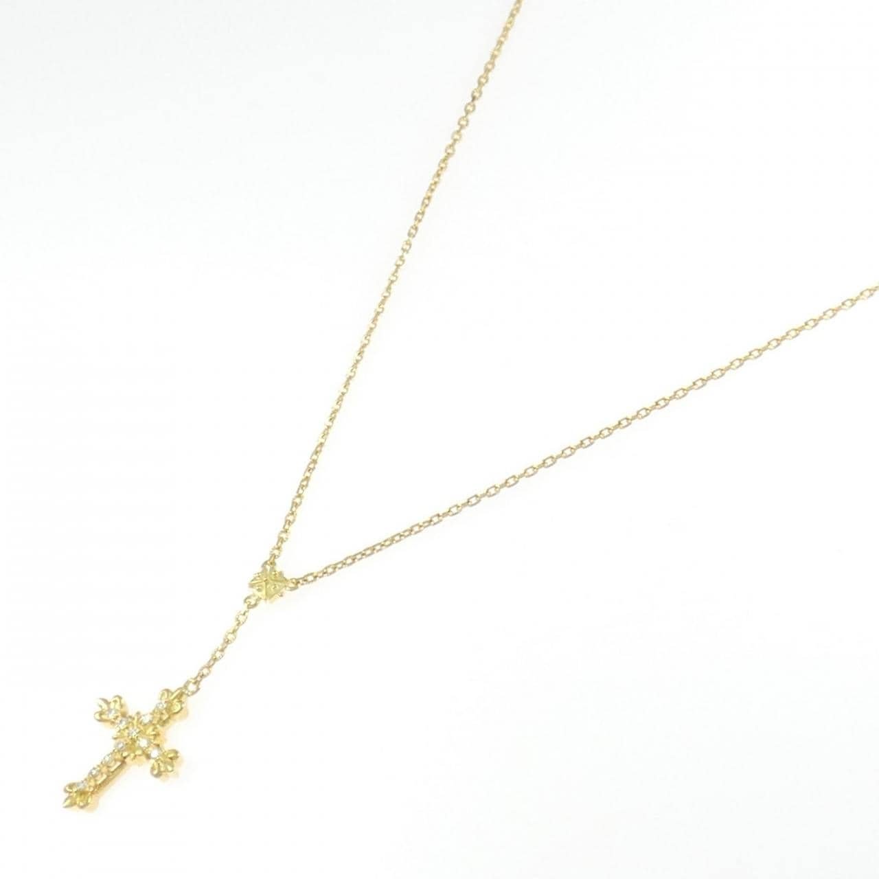 AHKAH Cross Diamond Necklace 0.10CT