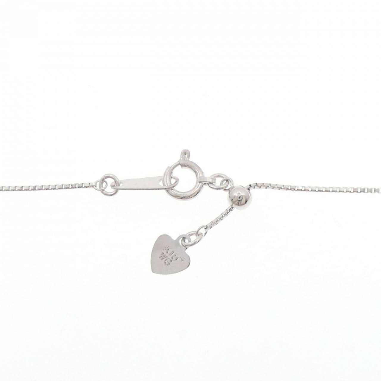 K18WG ダイヤモンド ネックレス 0.528CT