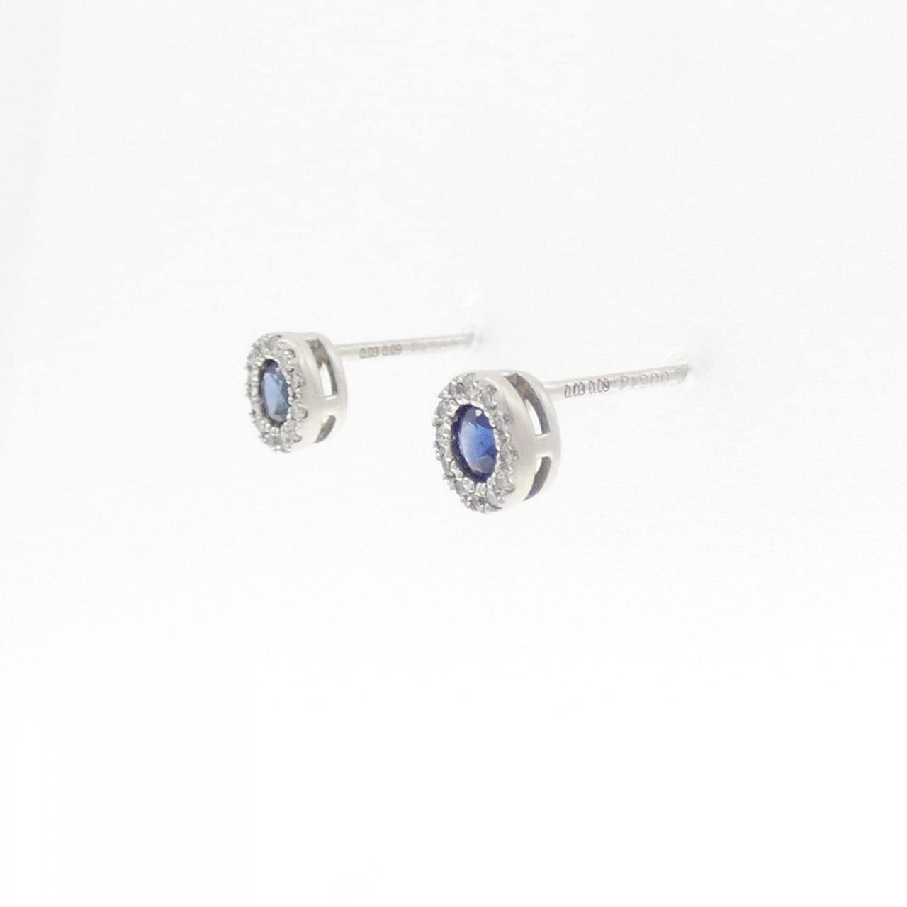 PT900 サファイヤ ピアス 0.18CT