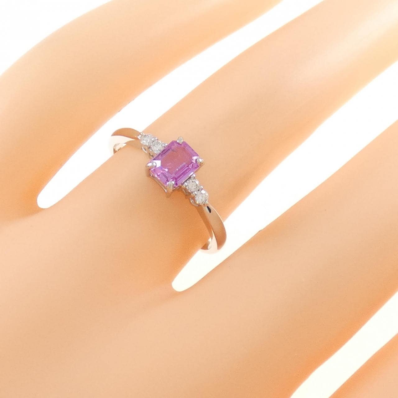 PT サファイヤ リング 0.58CT
