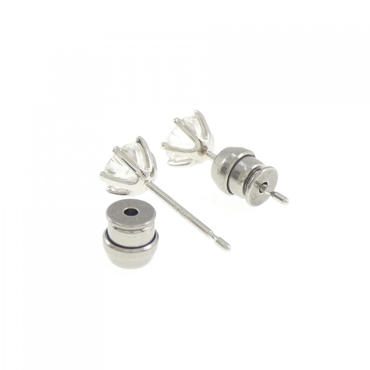 【リメイク】PT900/ST ダイヤモンド ピアス 0.510CT 0.513CT D VVS2 3EXT-EXT