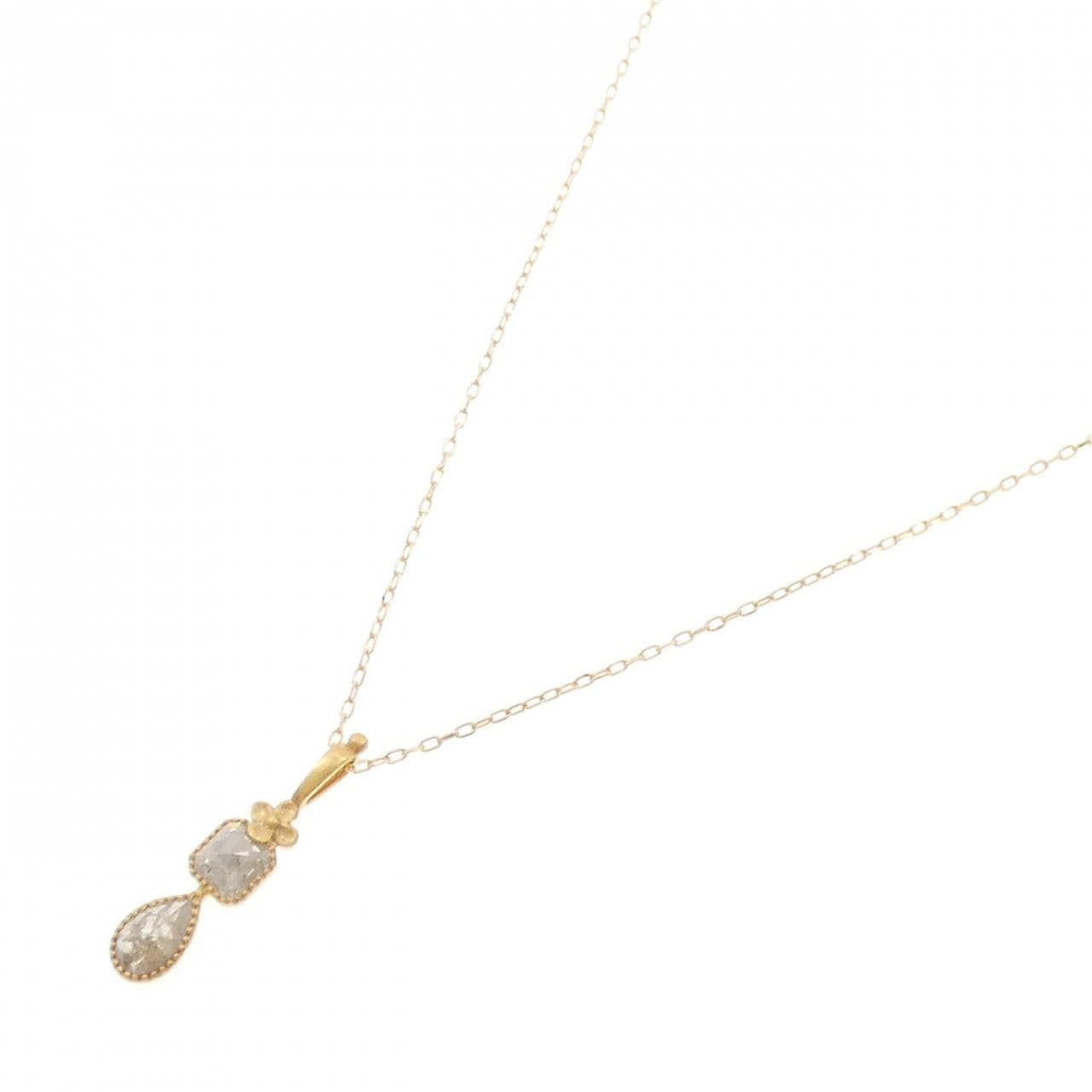 K18YG ダイヤモンド ネックレス 0.734CT