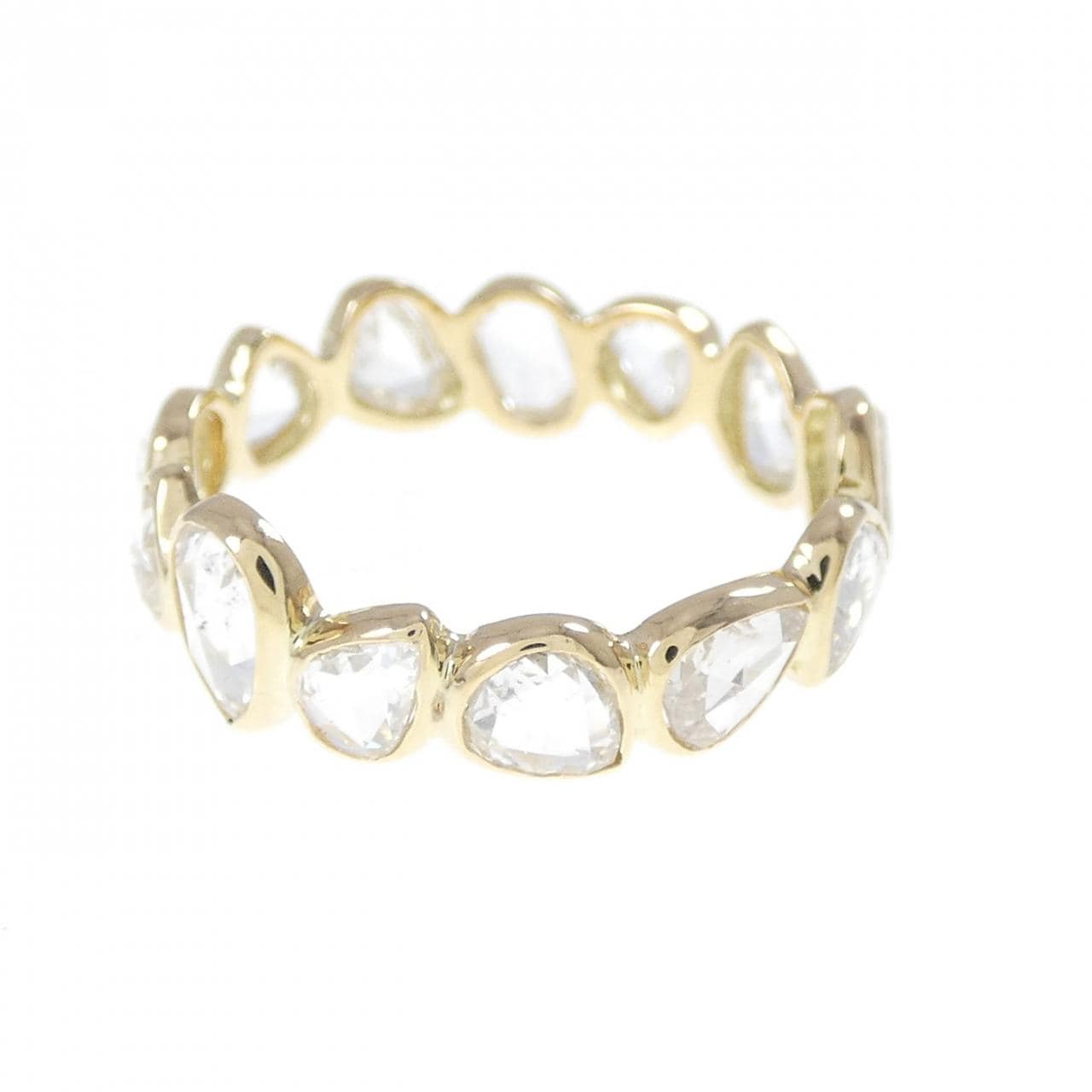 K18YG フルエタニティ ダイヤモンド リング 1.69CT