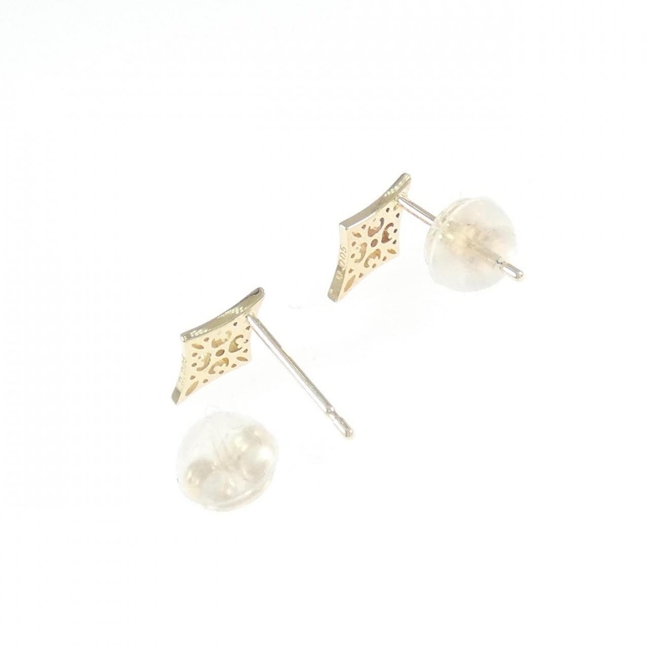 K10YG ダイヤモンド ピアス 0.01CT