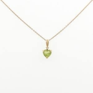 K18YG/K10YG ペリドット ネックレス