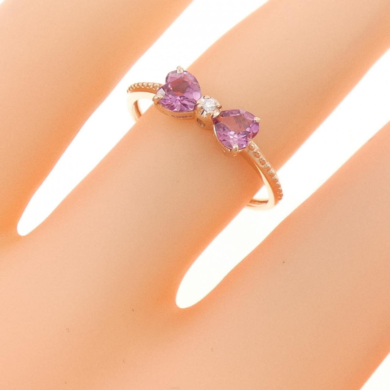 K10PG リボン トルマリン リング