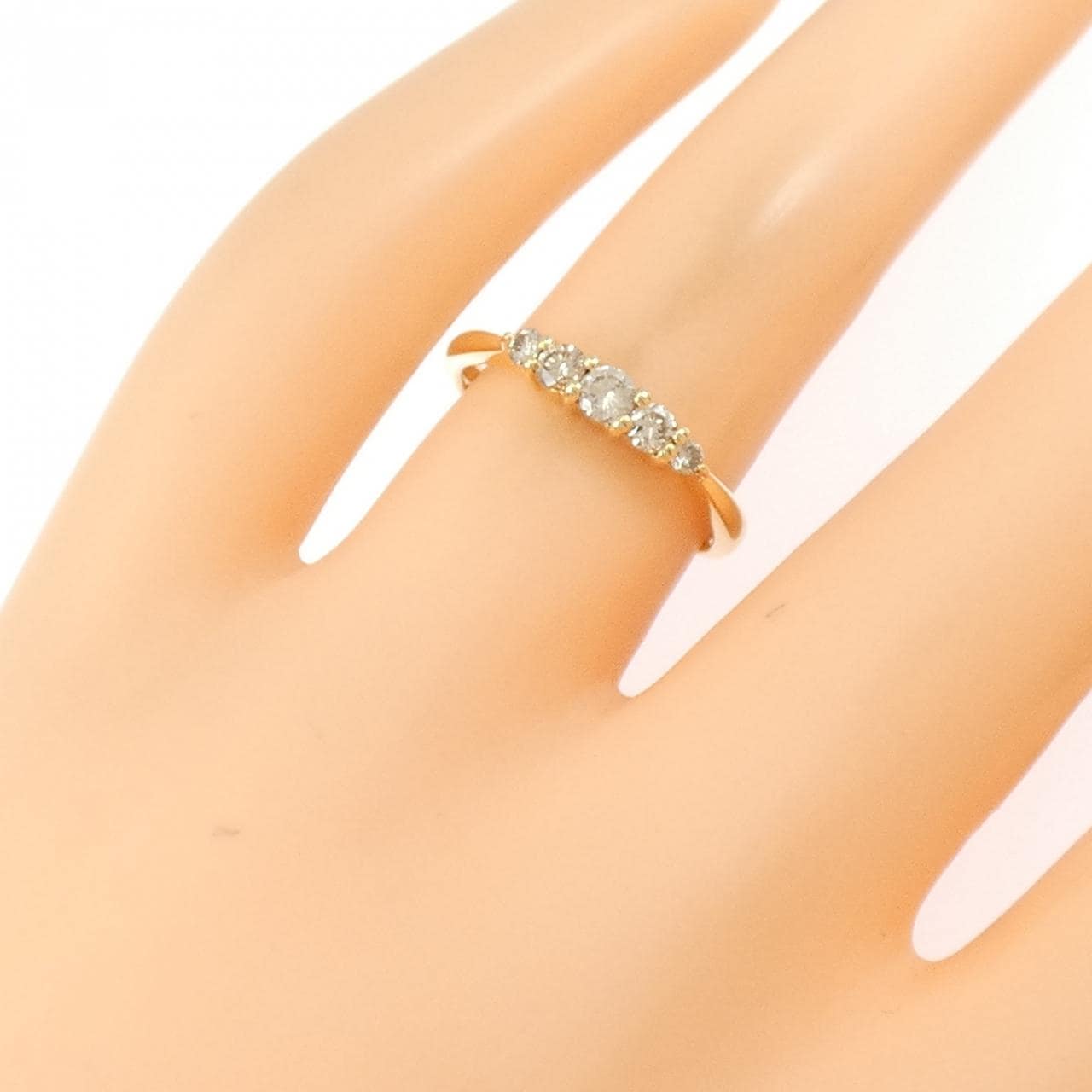 K18YG ダイヤモンド リング 0.30CT