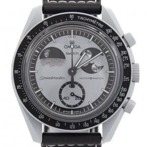 スウォッチ スウォッチxオメガ･ミッショントゥアースフェイズ SO33M700 バイオセラミック クォーツ