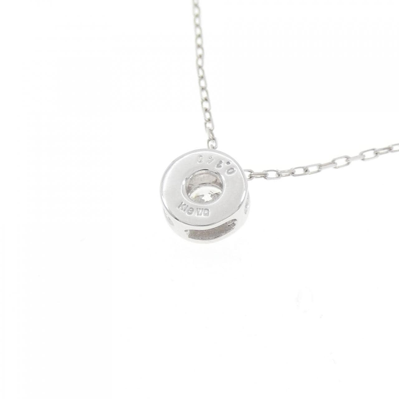 K18WG ダイヤモンド ネックレス 0.140CT