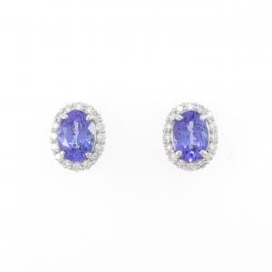 【新品】PT900 タンザナイト ピアス 1.51CT