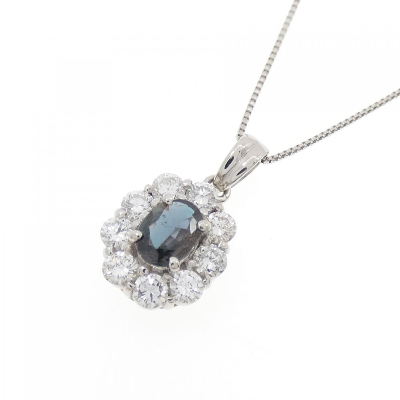 PT900/PT850 アレキサンドライト ネックレス 0.36CT