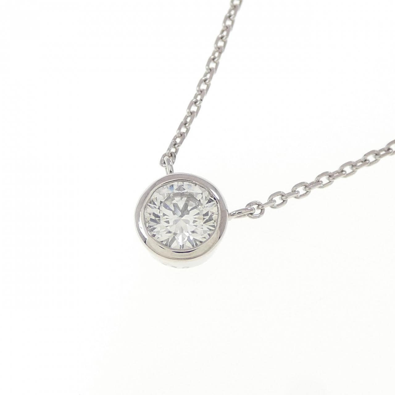【新品】PT900/PT850 ダイヤモンド ネックレス 0.330CT F SI2 VG
