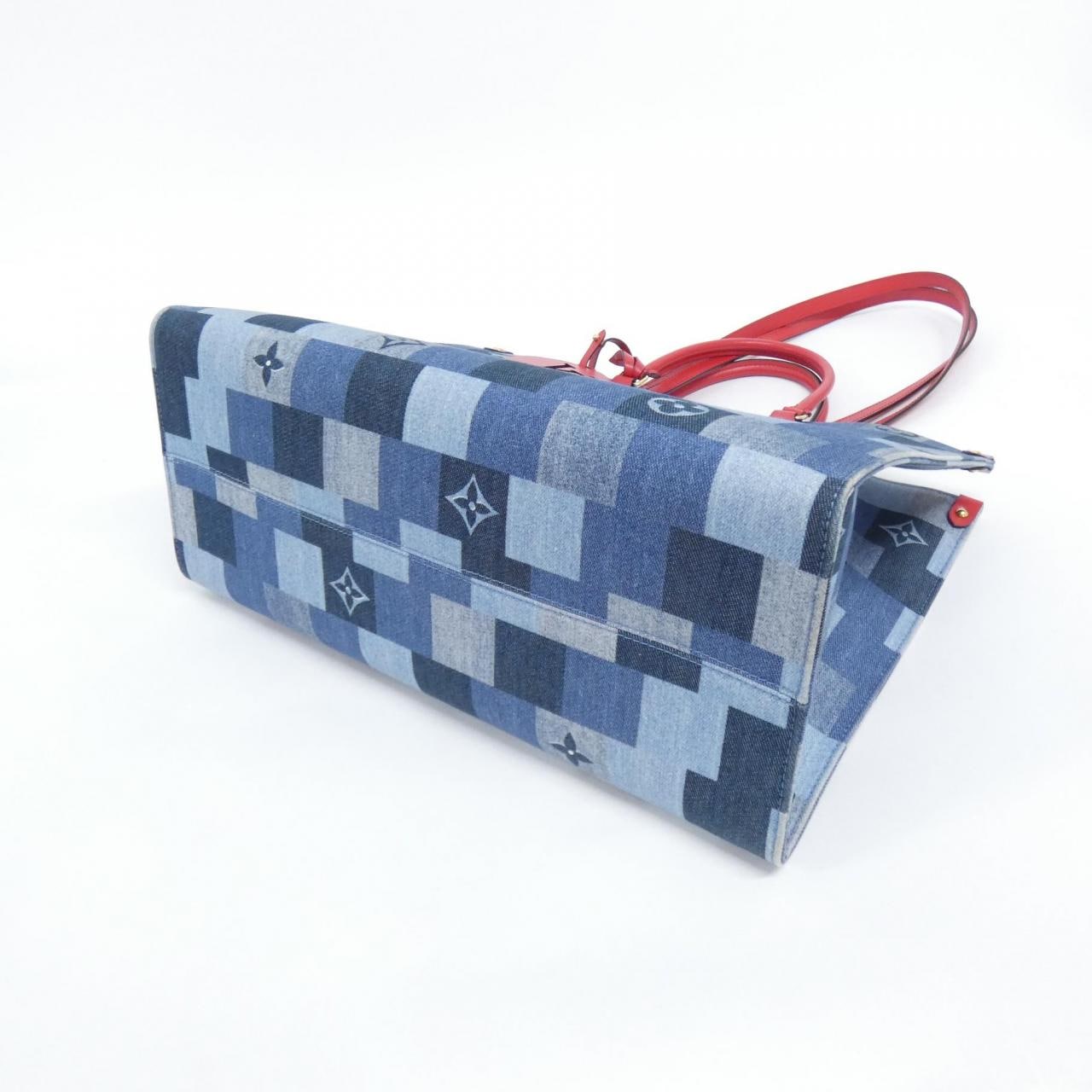 ルイヴィトン デニム モノグラム オンザゴー GM M44992 バッグ