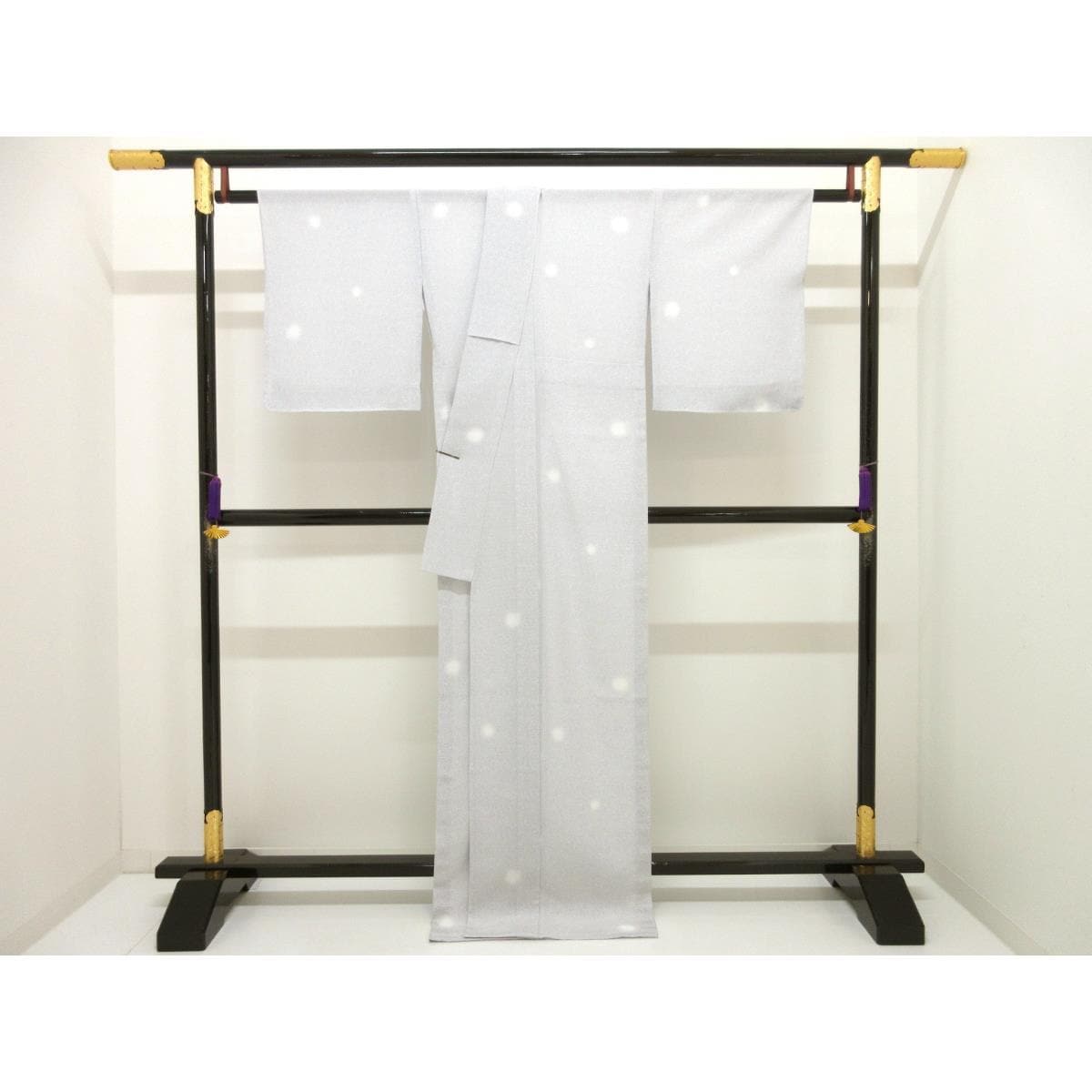 【新品】単衣　駒絽小紋