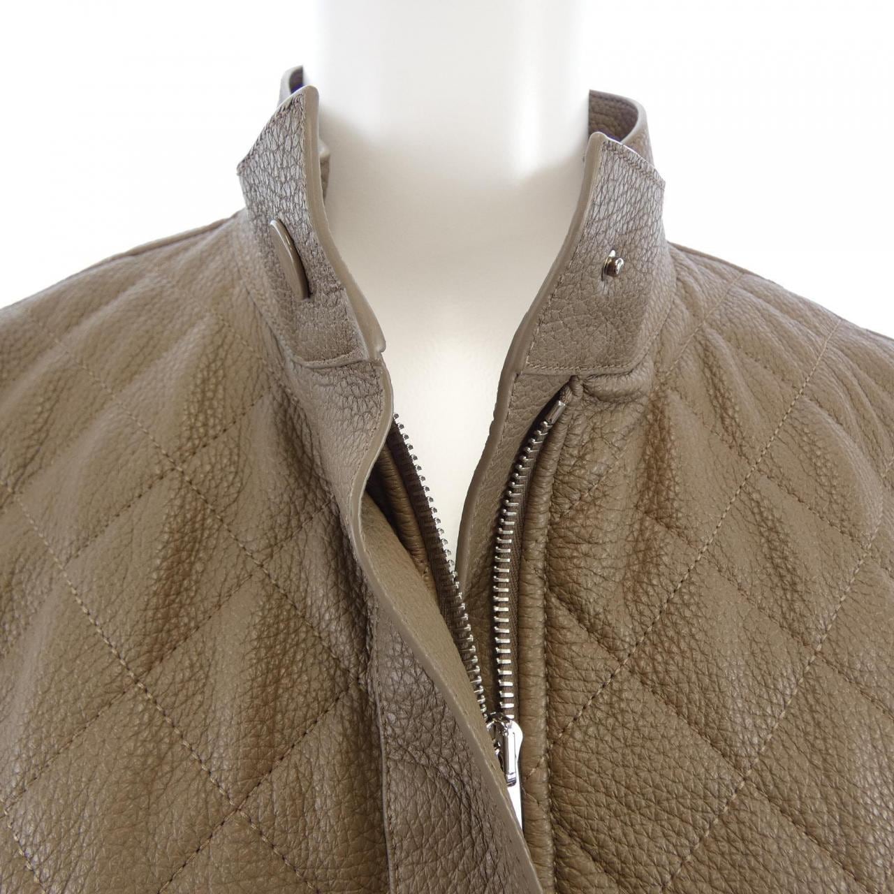 エルメス HERMES ダイヤモンドキルティング 3H1207D1 レザージャケット