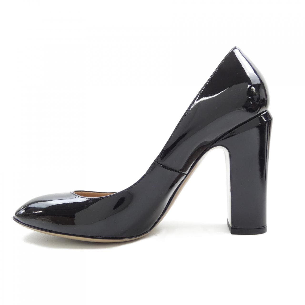 【美品】VALENTINO GARAVANI レザー パンプス 黒 24.5㎝ パンプス 黒 歩きやすい 痛くない らくちん ビジネス フォーマル