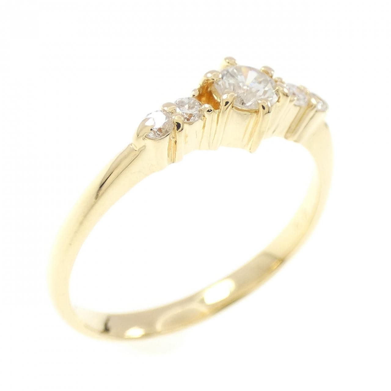K18YG ダイヤモンド リング 0.22CT