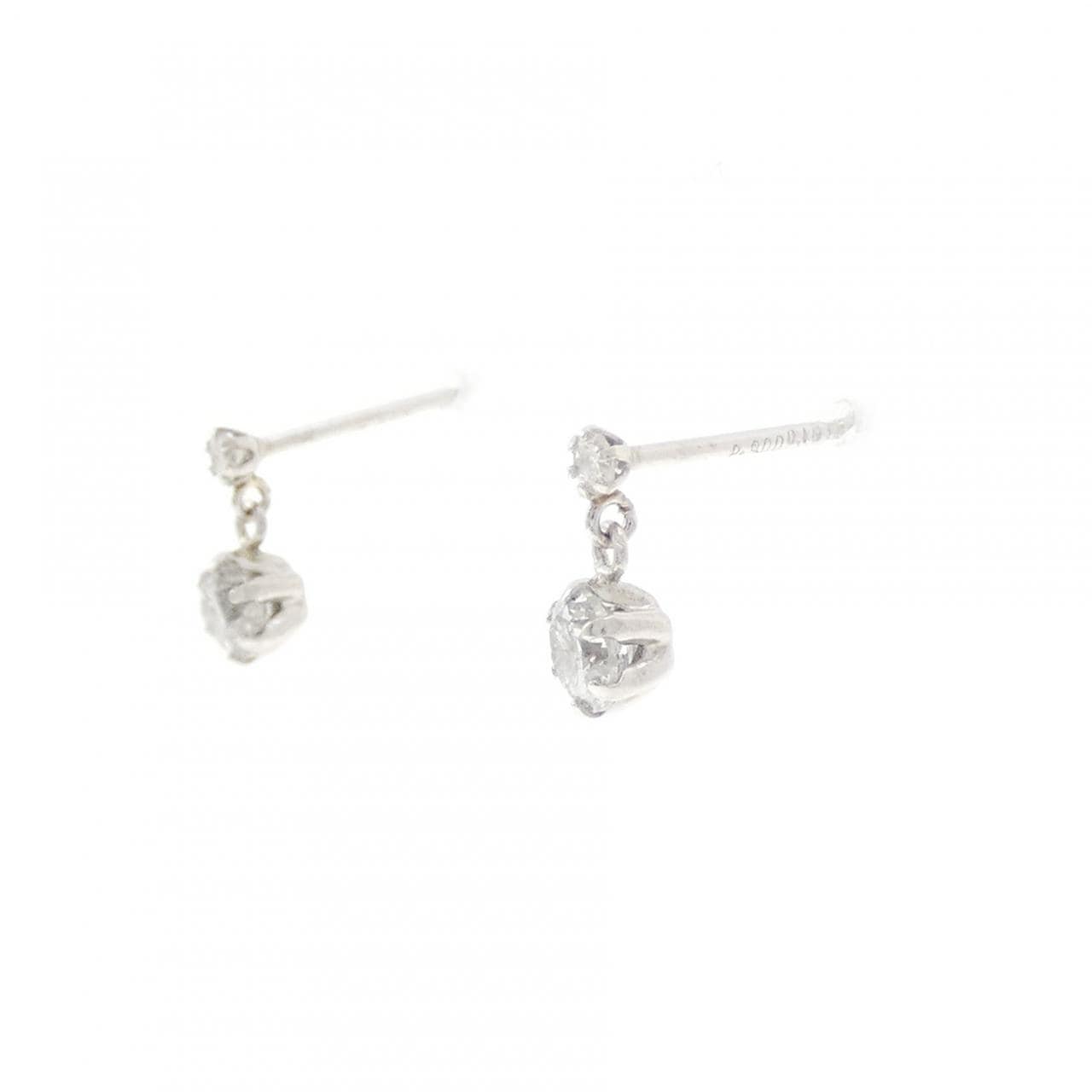 PT900 ダイヤモンド ピアス 0.30CT