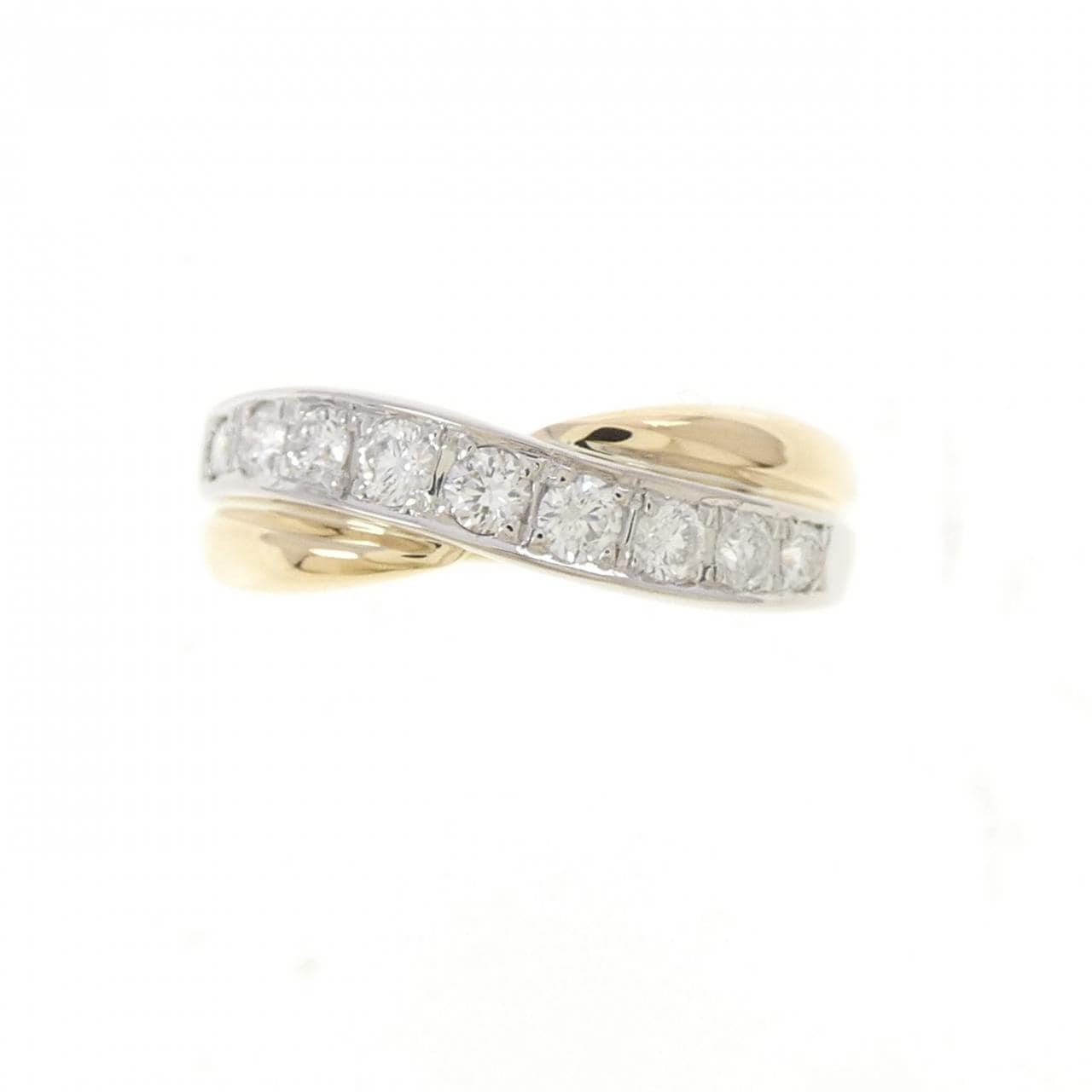 K18YG/PT900 ダイヤモンド リング 0.28CT