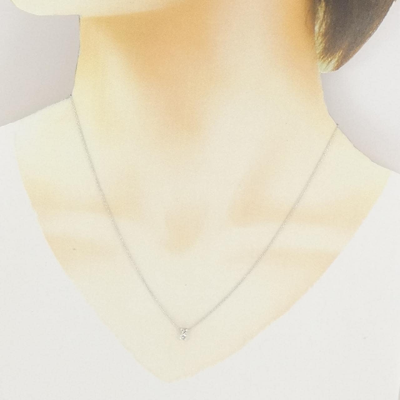 K10WG ダイヤモンド ネックレス 0.10CT