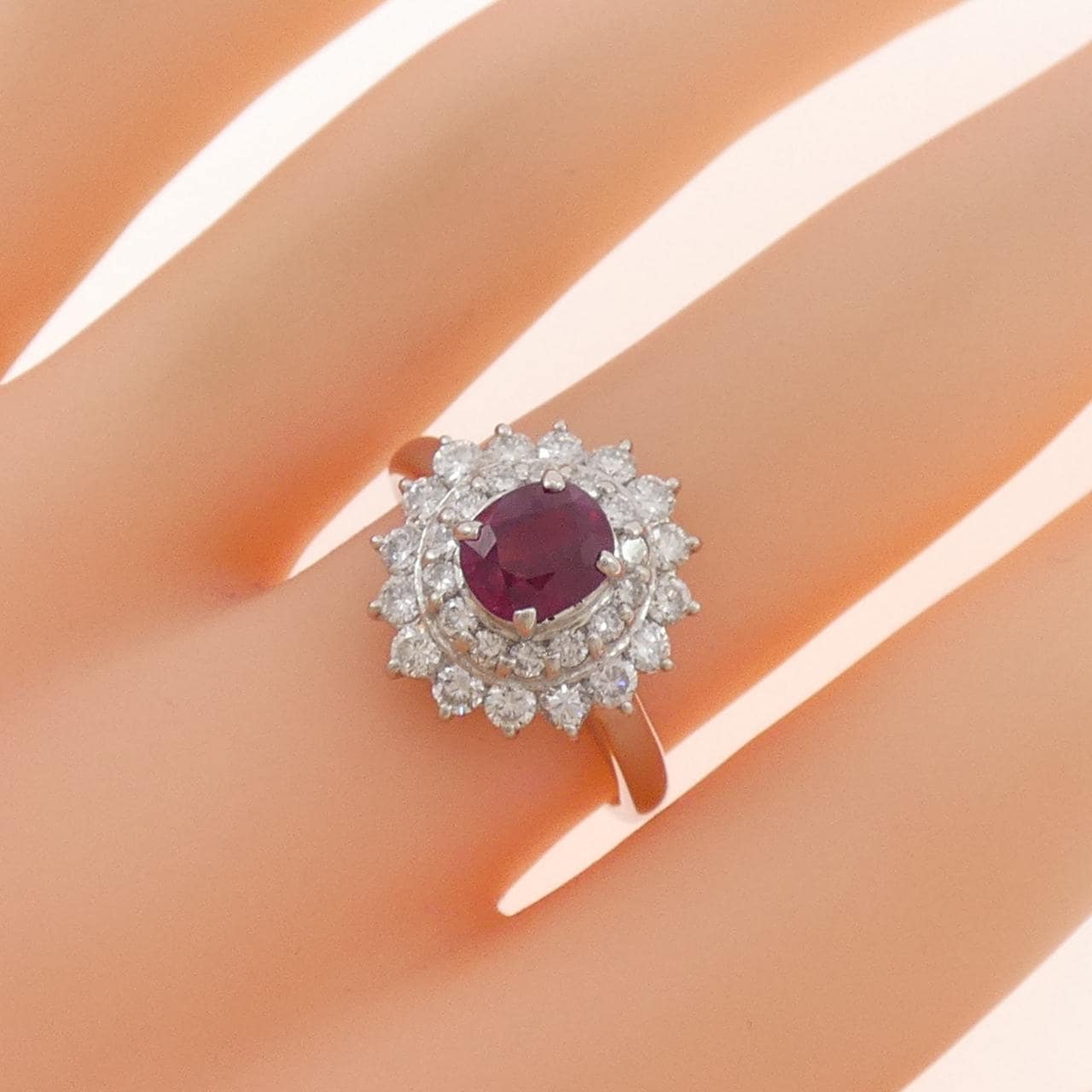 PT900 ルビー リング 1.18CT