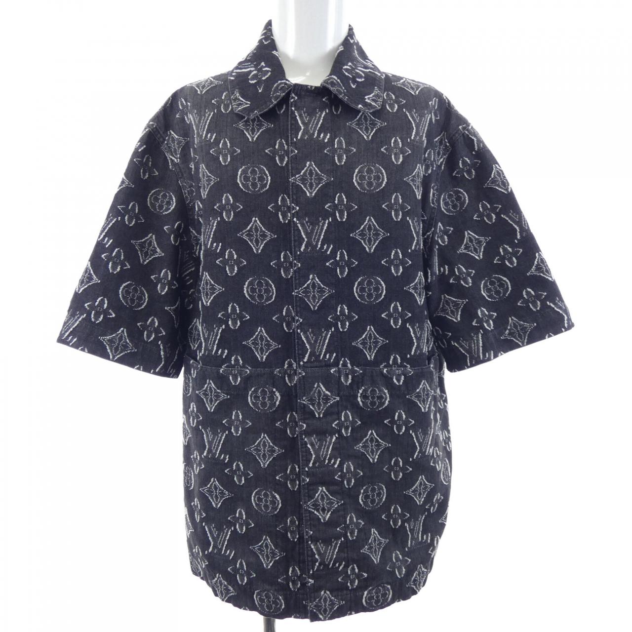 ルイヴィトン LOUIS VUITTON モノグラムショートスリーブシャンブレーシャツ HPS73WARS S／Sシャツ