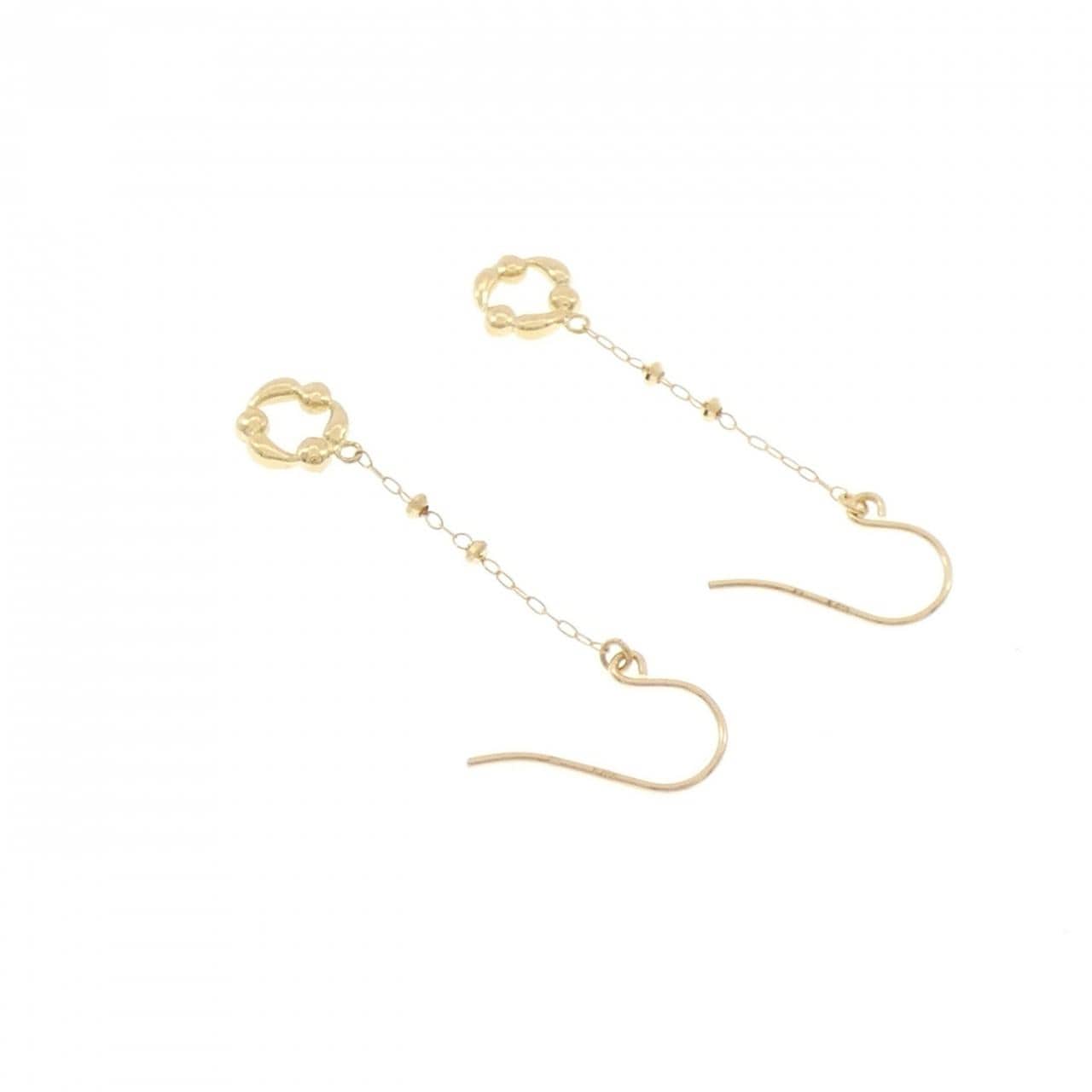 K18YG ダイヤモンド ピアス 0.06CT
