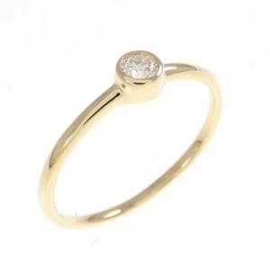 K18YG ダイヤモンド リング 0.10CT
