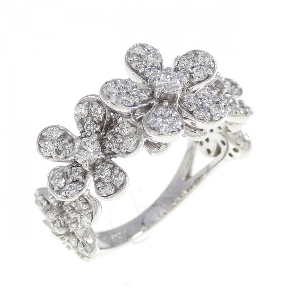 ポンテヴェキオ フラワー リング 0.78CT