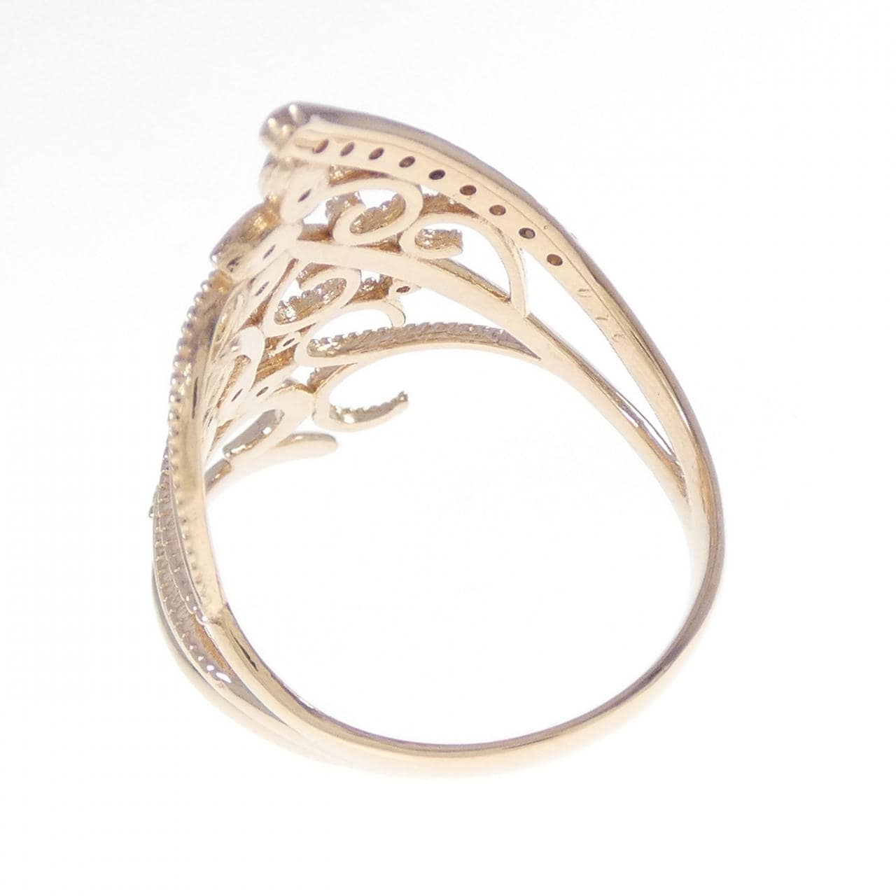 K18PG ダイヤモンド リング 0.16CT