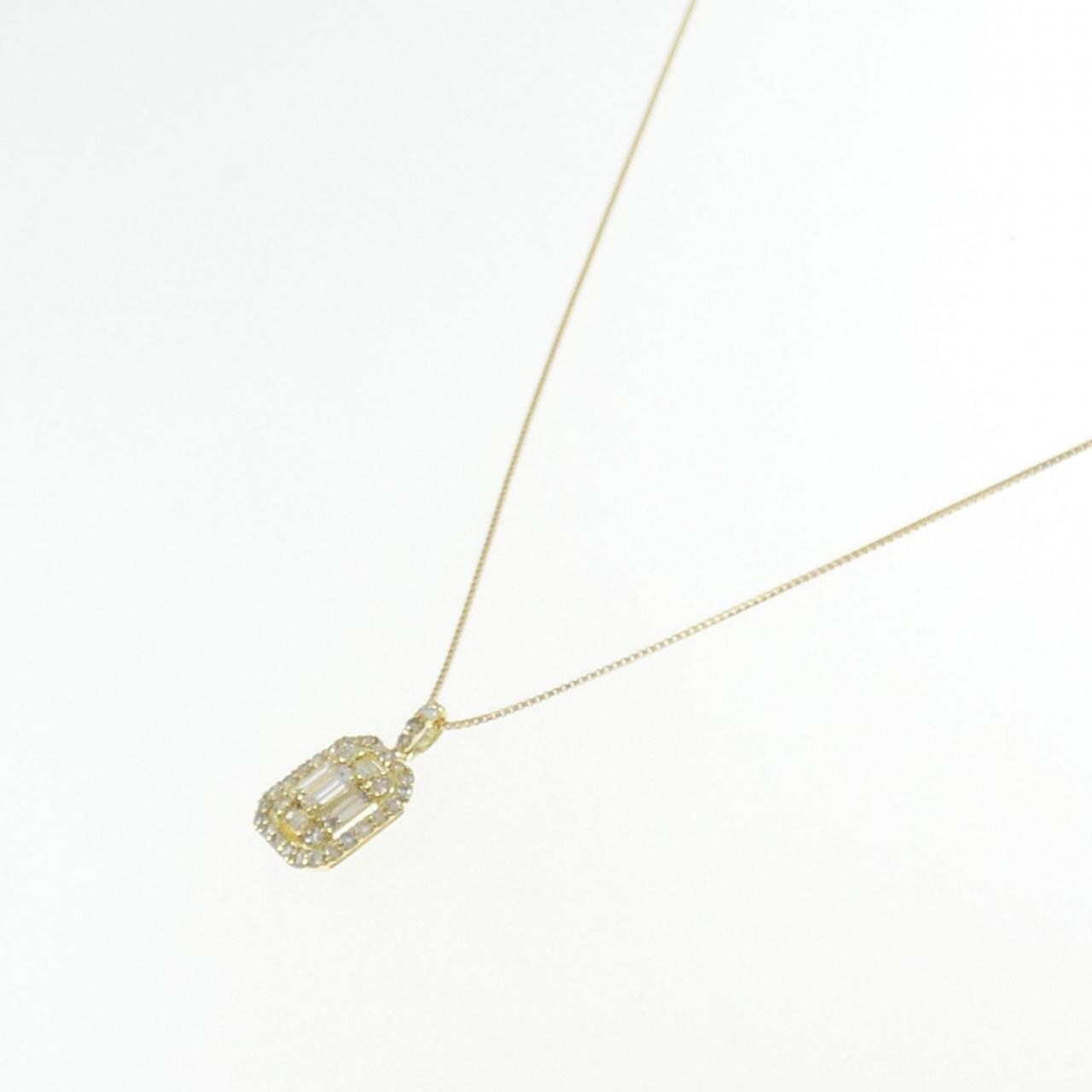[BRAND NEW] K18YG Diamond necklace 0.45CT