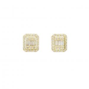 【新品】K18YG ダイヤモンド ピアス 0.70CT