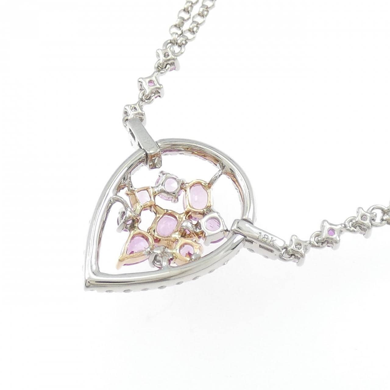 750WG/750PG サファイヤ ネックレス 1.49CT