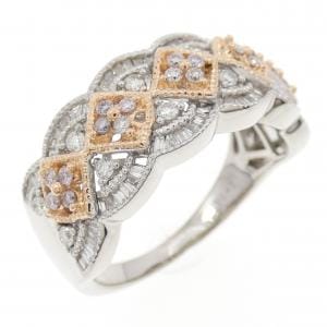 K18YG/K18PG ダイヤモンド リング 0.43CT