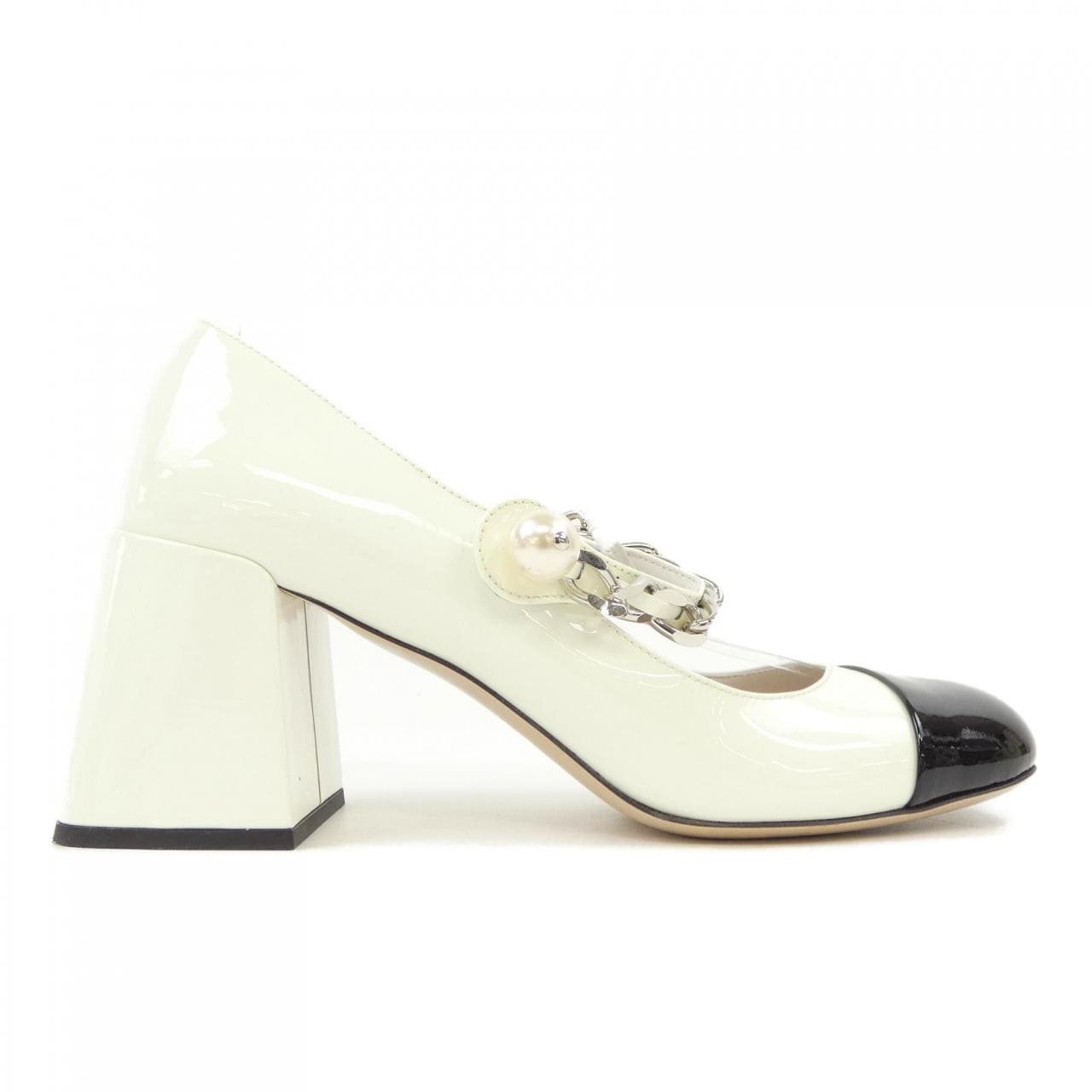 ミュウミュウ MIU MIU メタルチェーン 5I248D パンプス