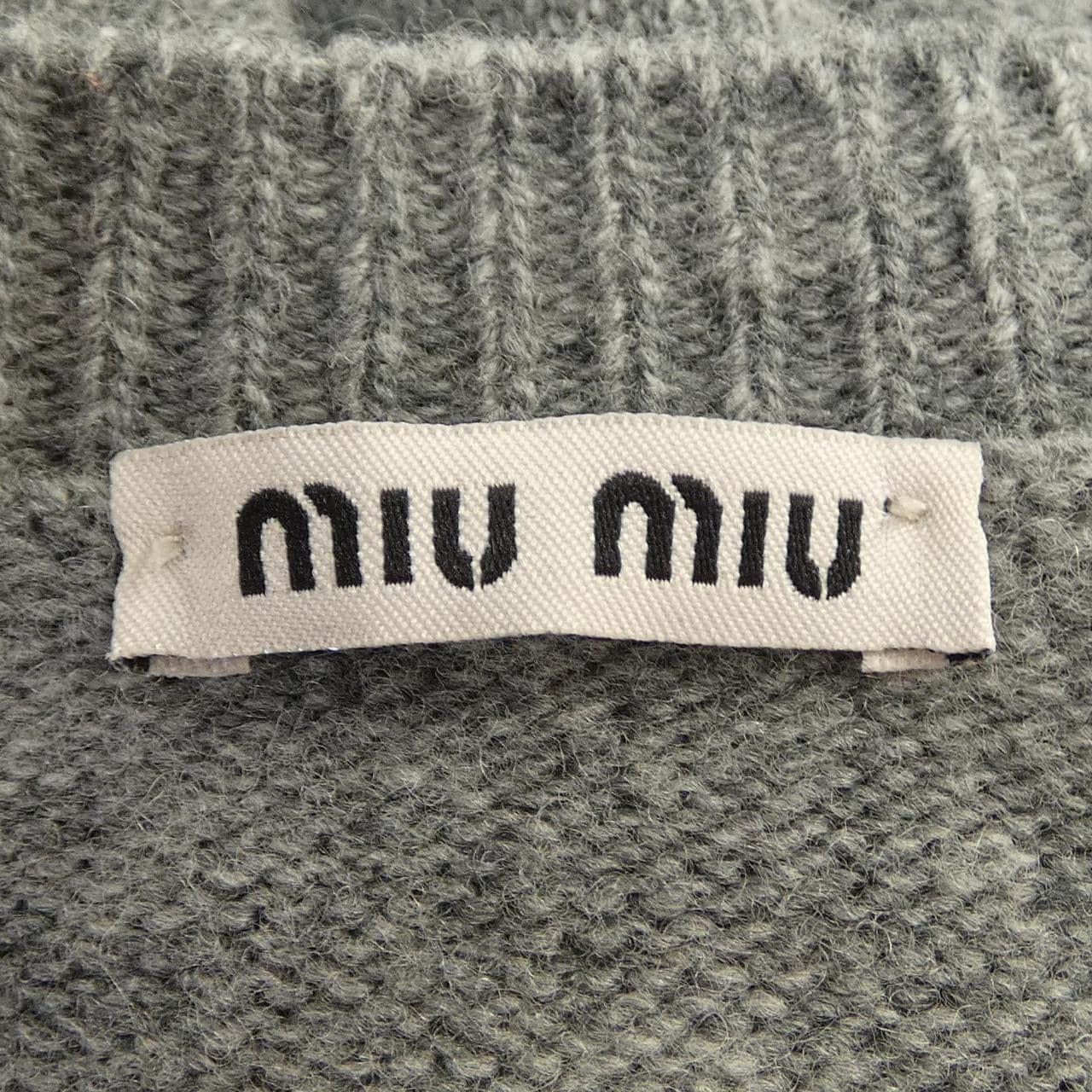 ミュウミュウ MIU MIU MIU MIU ロゴ DNA972 13WS ニット