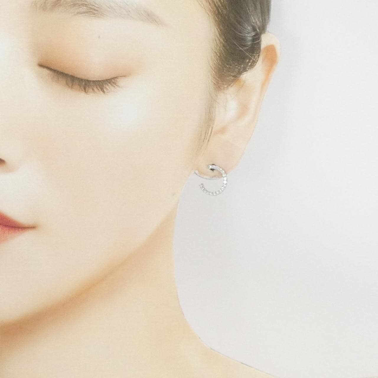 PT900 ダイヤモンド ピアス 0.50CT