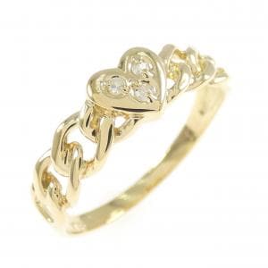 K18YG ハート ダイヤモンド リング 0.03CT